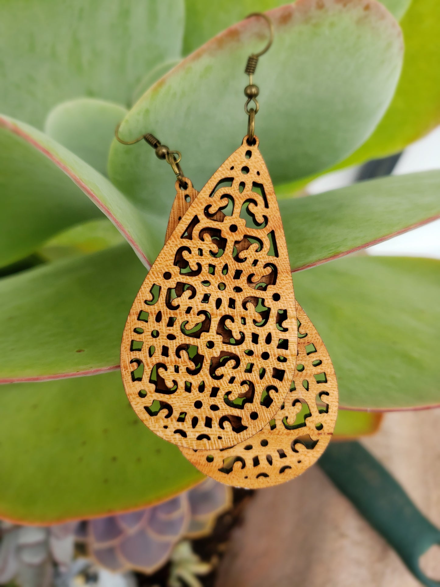 Persia Wooden Earrings