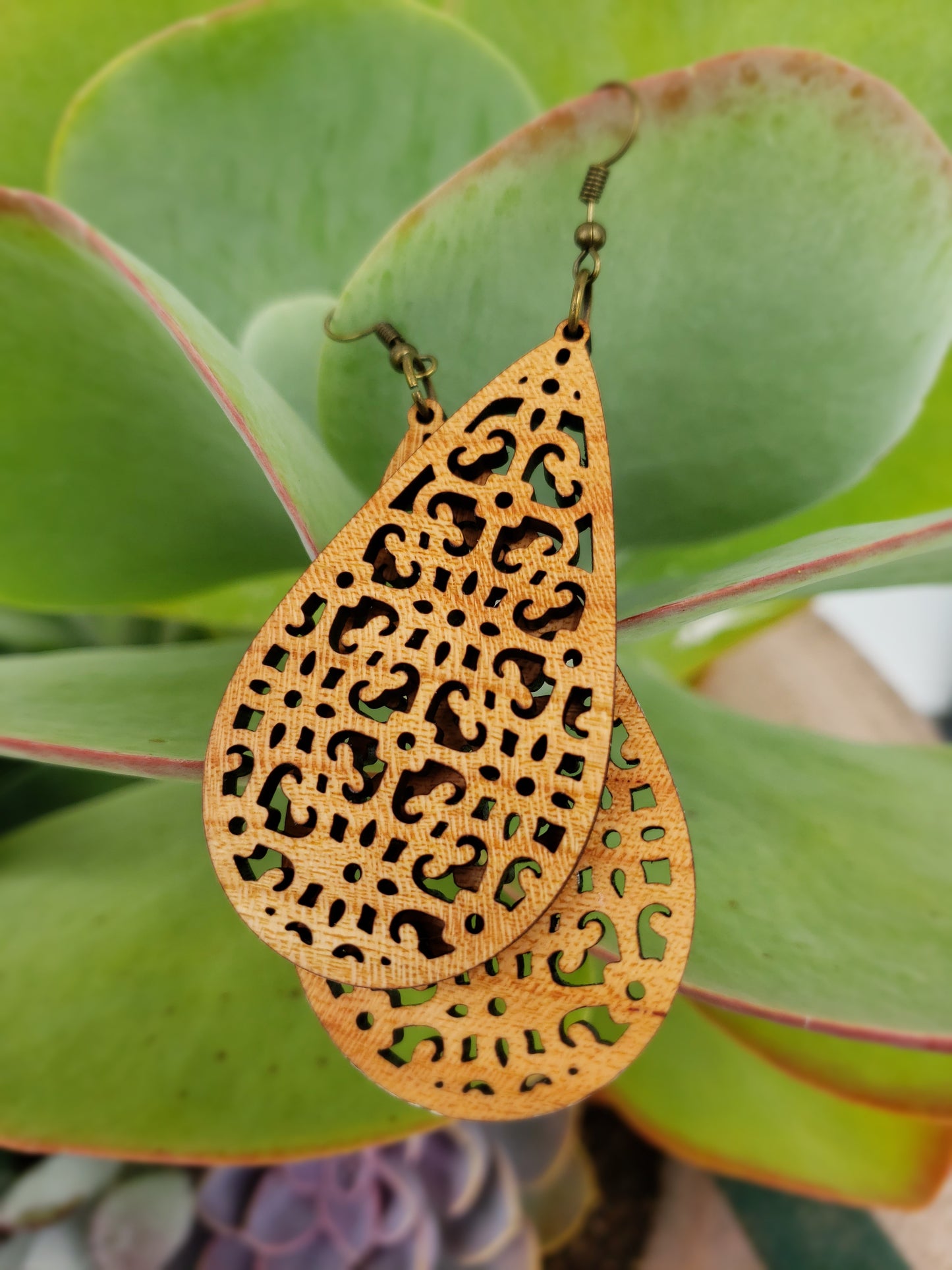 Persia Wooden Earrings