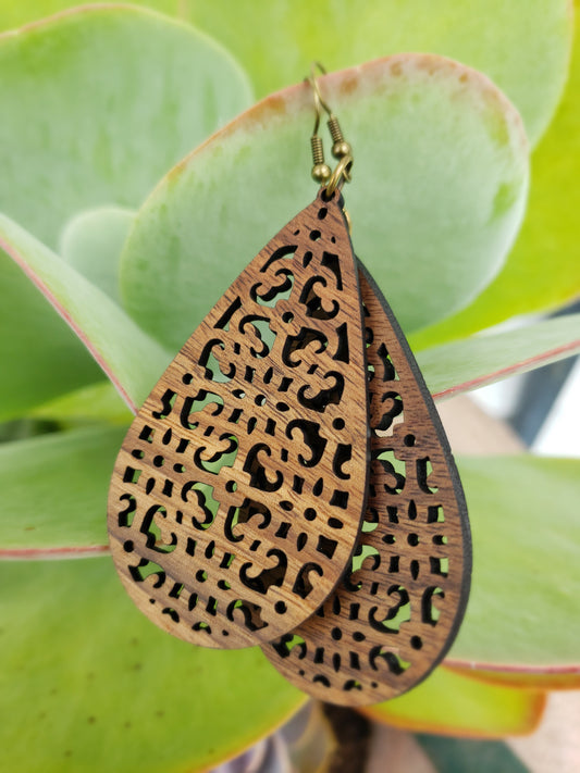 Persia Wooden Earrings
