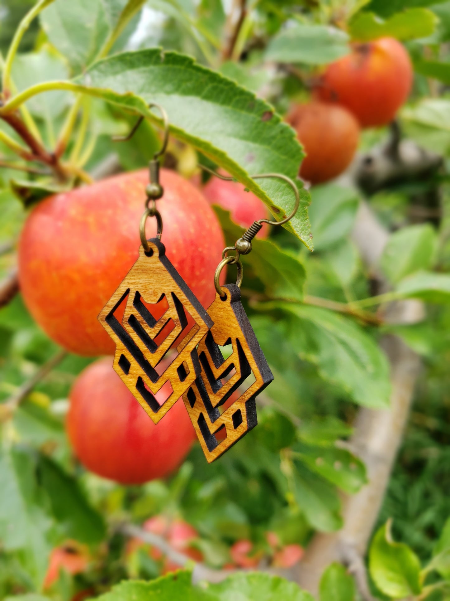 Foxy Wooden Earrings