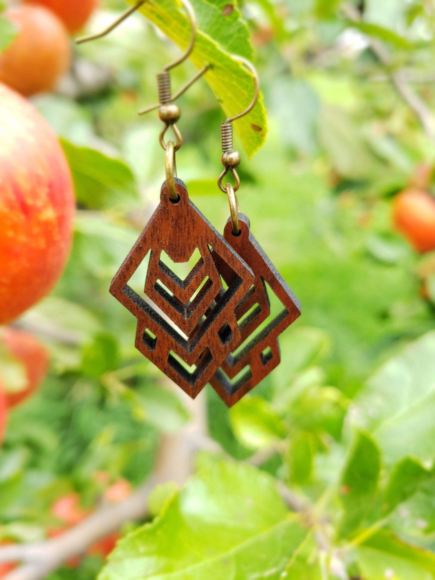 Foxy Wooden Earrings