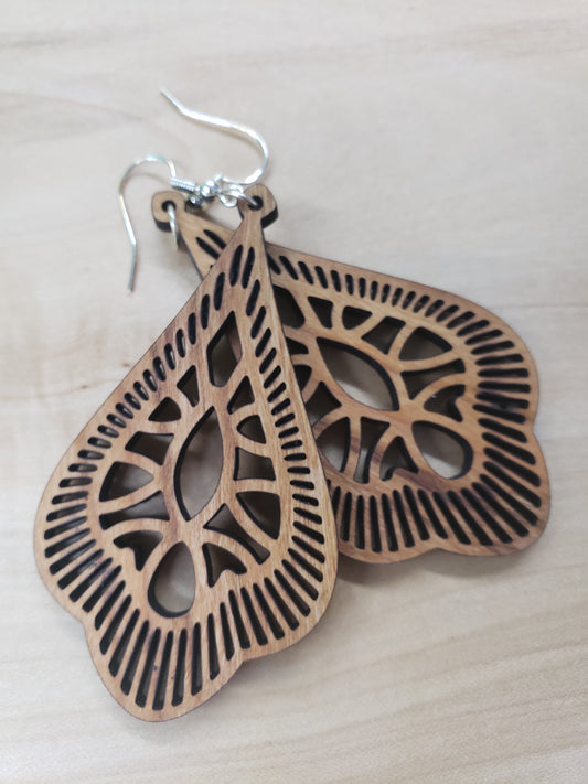 Morrocan Wooden Earrings