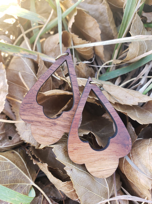 Scallops Wooden Earrings