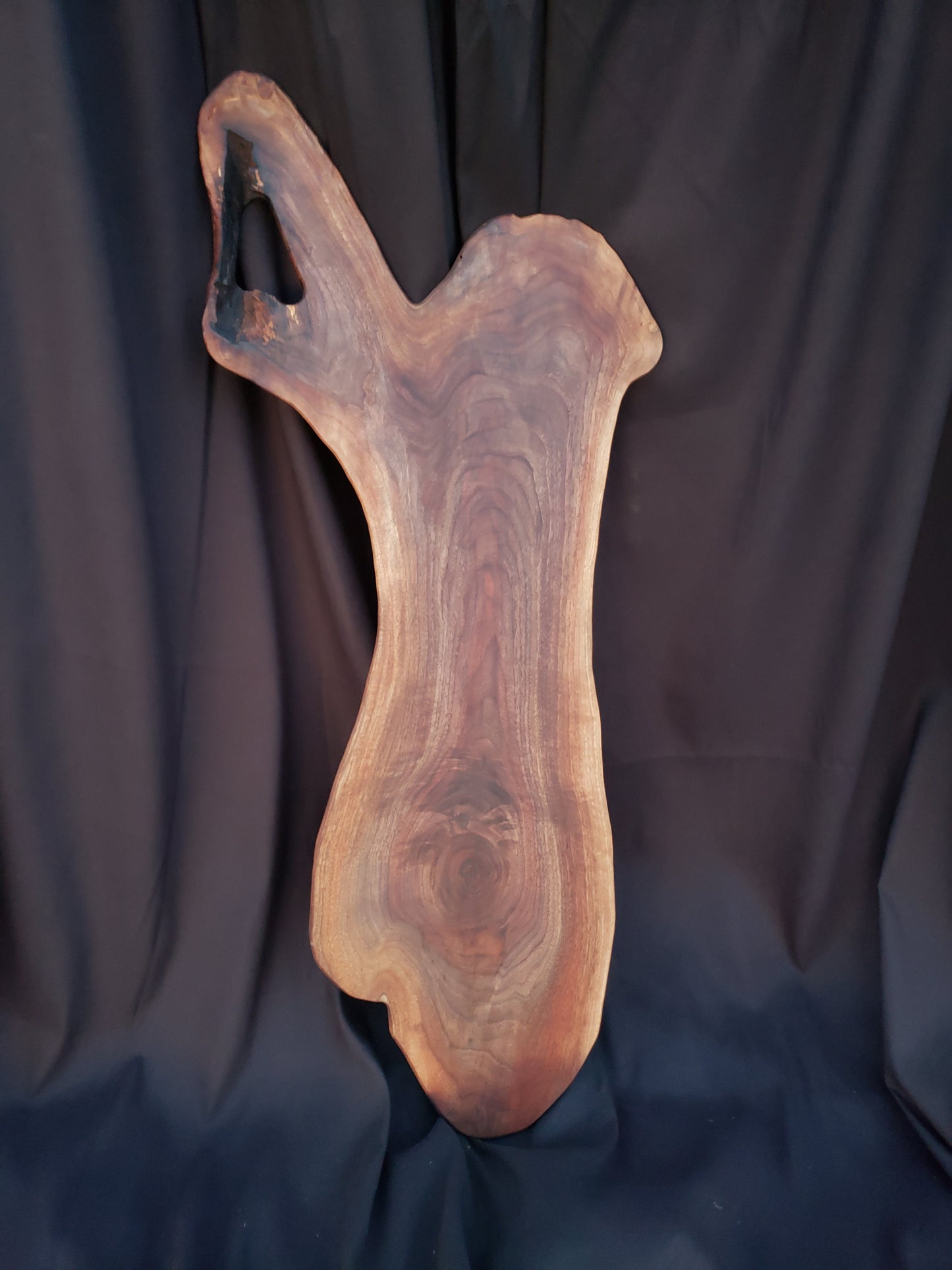 Walnut Live Edge Charcuterie Board With Handle