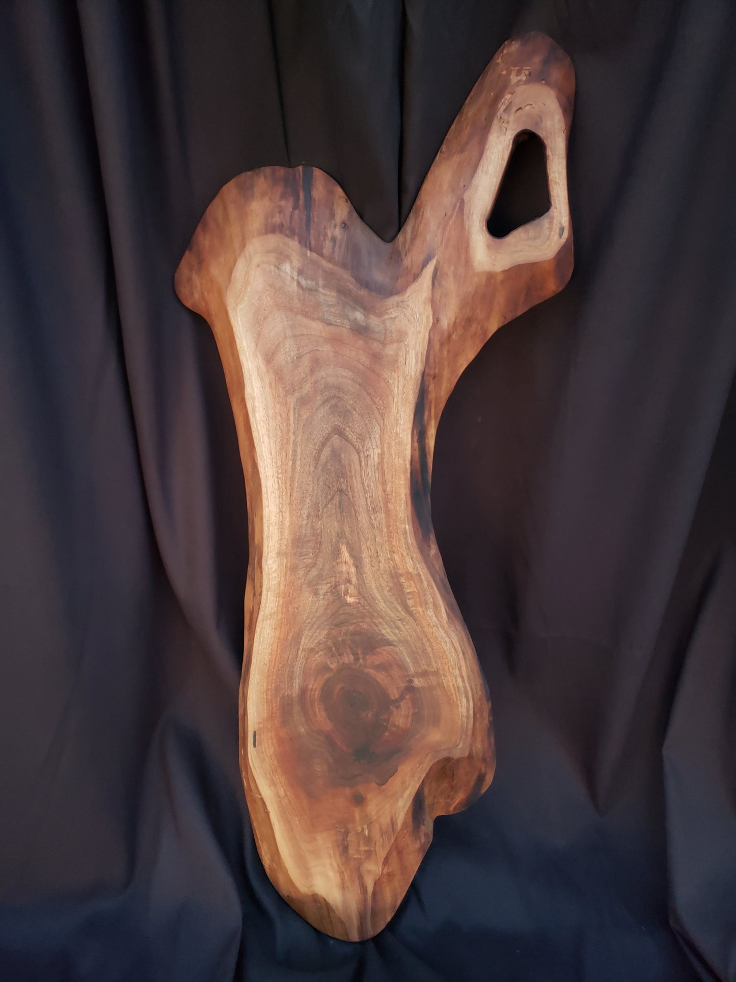 Walnut Live Edge Charcuterie Board With Handle