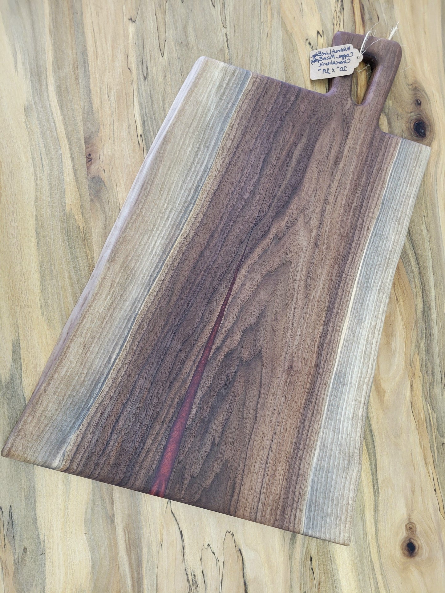 Walnut Copper Epoxy Live Edge Charcuterie Board