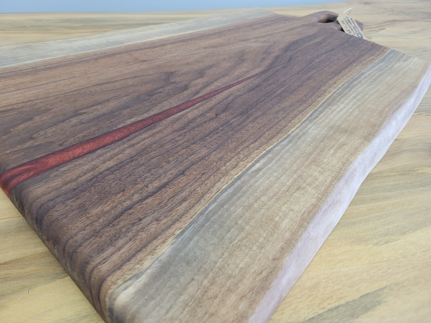 Walnut Copper Epoxy Live Edge Charcuterie Board