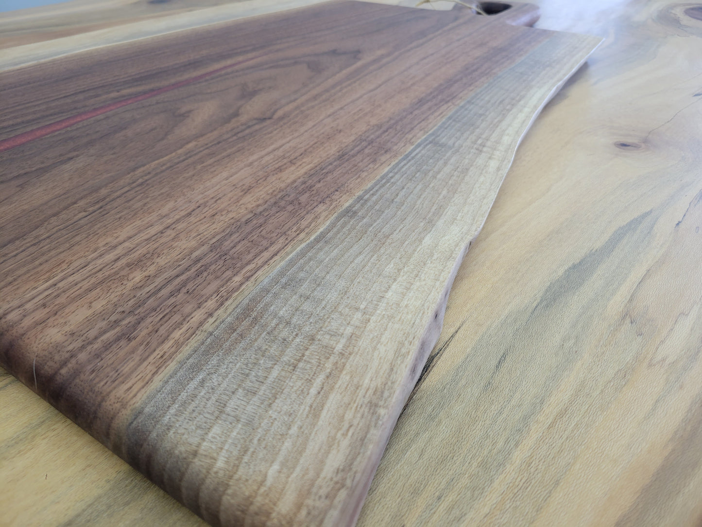 Walnut Copper Epoxy Live Edge Charcuterie Board